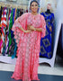 Elegant Dubai Abaya in Maxi Length with African Design